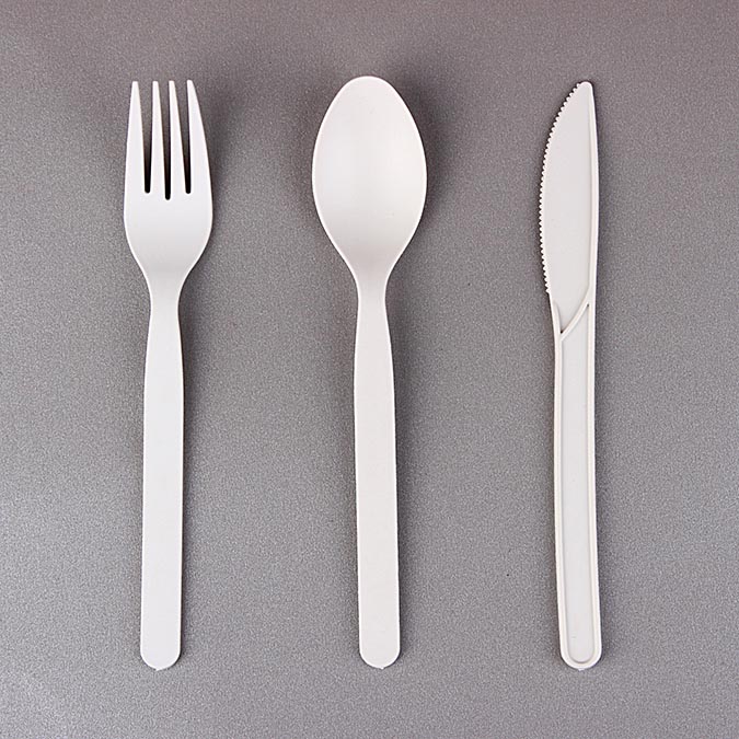 Corn starch biodegradable cutlery set 