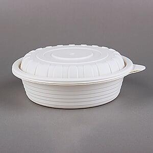 Biodegradable containers with lids