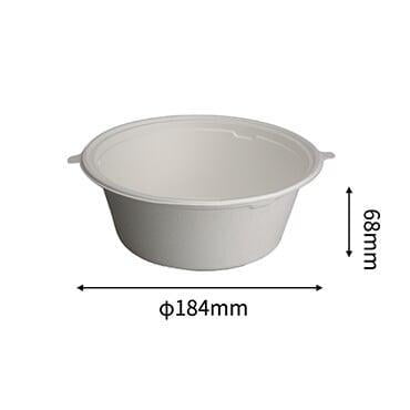 bagasse family salad bowl