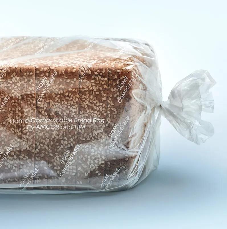 Tipa's compostable soft bread packaging