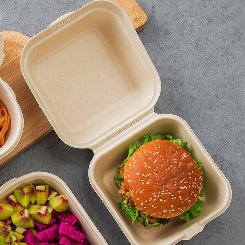 sugarcane bagasse clamshell
