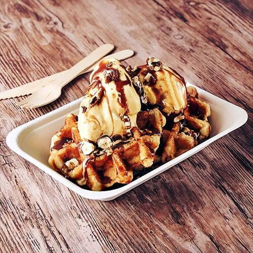 bagasse ice cream tray