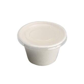 Sugarcane bagasse dipping sauce cup