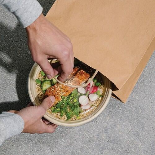 sugarcane bagasse clamshell box