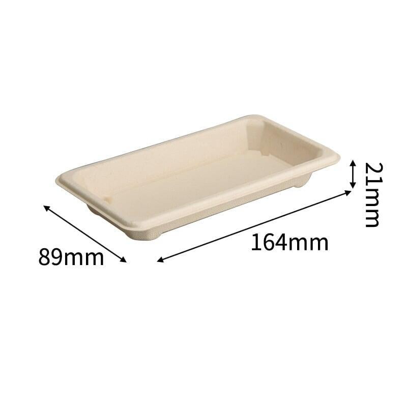 Bagasse Sushi Tray 7inch
