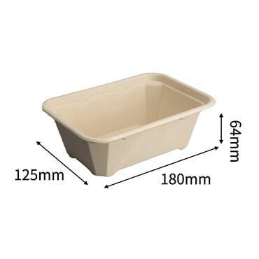 oval bagasse bowls
