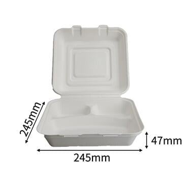 bagasse clamshell container