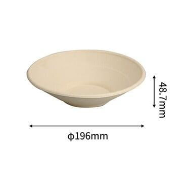 bagasse microwavable salad bowl