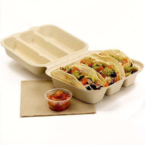 sugarcane bagasse clamshell