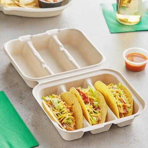 sugarcane bagasse clamshell box