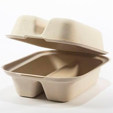 clamshell box food bagasse container product