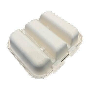 bleached bagasse clamshell