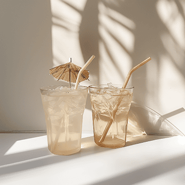 Bendy Sugarcane Straws